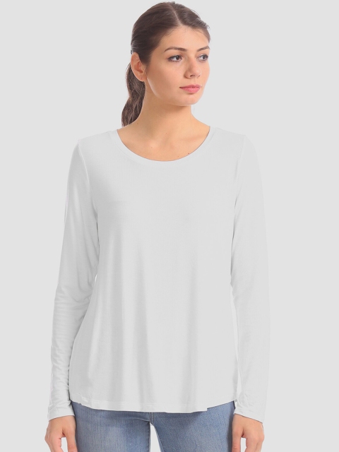 

GAP Women White Solid Top