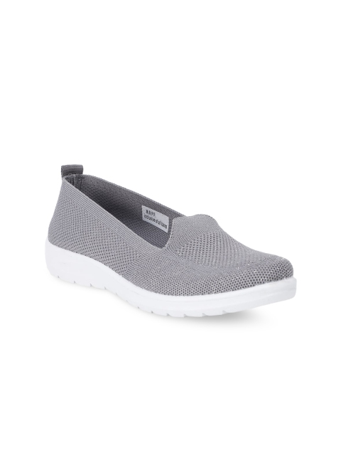 

North Star Women Grey Woven Design Slip-On Sneakers