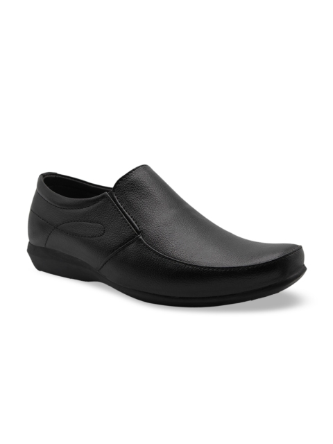 

Provogue Men Black Solid Formal Slip-Ons