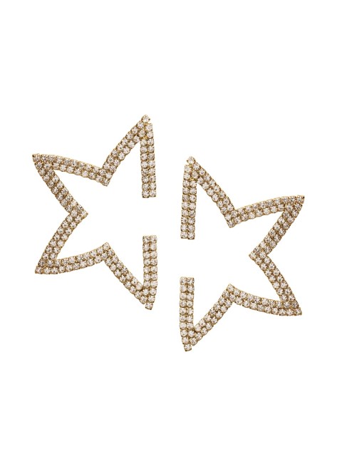 

TOKYO TALKIES X rubans FASHION ACCESSORIES Gold-Toned & White Handcrafted Classic Studs