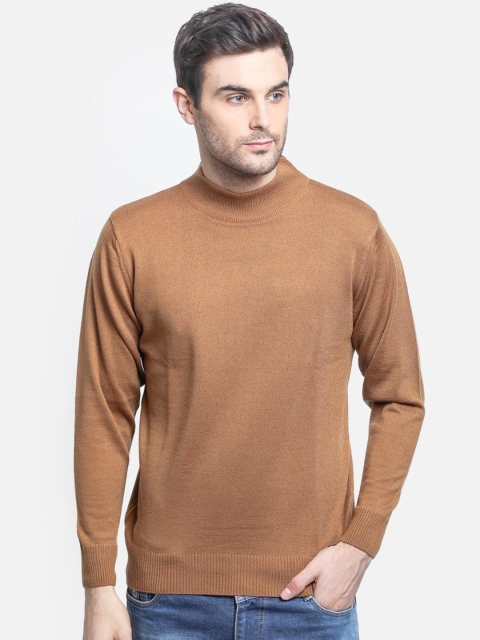 

Monte Carlo Men Brown Solid Pullover Sweater