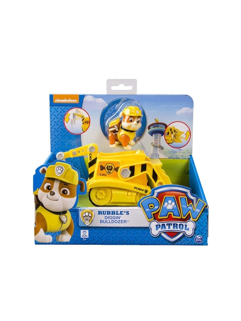 

PAW PATROL Kids Yellow & Brown Basic Vehicle Rubble
