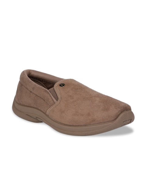 

Bata Men Brown Solid Suede Slip-On Sneakers