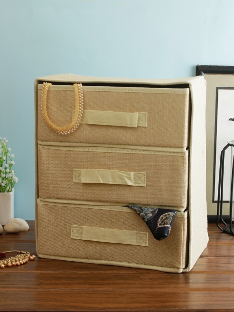 

Cortina Beige Solid Multi-Utility Organiser
