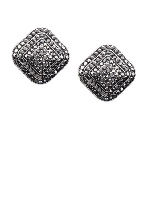 

TOKYO TALKIES X rubans FASHION ACCESSORIES Silver-Toned & Grey Classic Studs
