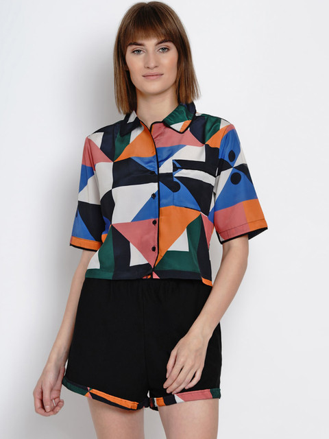 

EROTISSCH Women Multicoloured Printed Night Suit, Multi