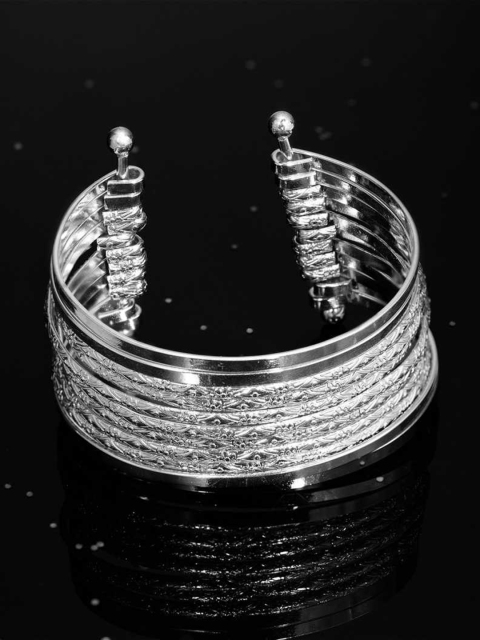 

TOKYO TALKIES X rubans FASHION ACCESSORIES Silver-Plated Handcrafted Cuff Bracelet