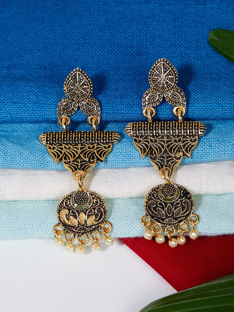 

ZeroKaata Gold-PlatedGeometric Drop Earrings