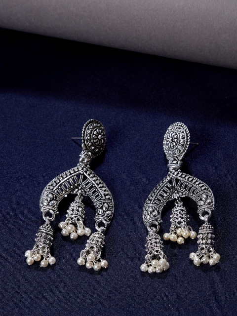 

ZeroKaata Silver-Plated Classic Drop Earrings