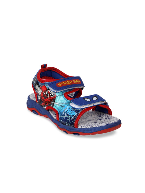 

Kids Ville Boys Blue & Red Spiderman Printed Shoe-Style Sandals