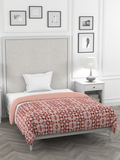 

Portico New York Pink Geometric Heavy Winter 120 GSM Single Bed Comforter