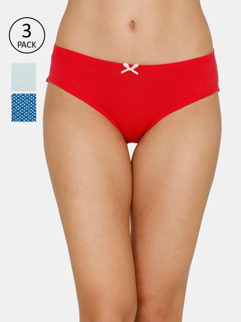 

Zivame Women Pack of 3 Assorted Hipster Briefs ZI2420FASHBGLDN
