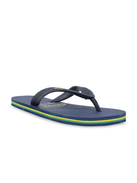 Bata Men Navy Blue Solid Thong Flip-Flops