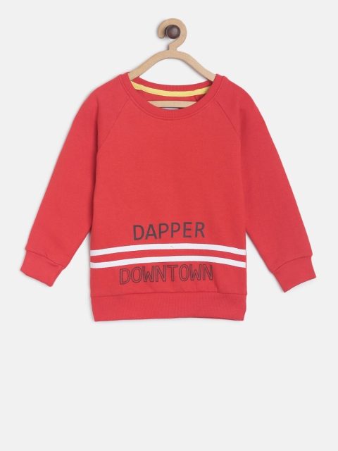 

TALES & STORIES Boys Red Printed Sweatshirt
