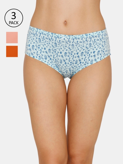 

Zivame Women Pack of 3 Assorted Hipster Briefs ZI2420FASHCWHIT