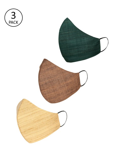 

Tossido Men 3 Pcs 3 Ply Reusable Cloth Masks, Multi