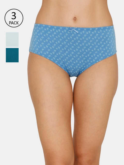 

Zivame Women Pack of 3 Assorted Hipster Briefs ZI2420FASH0NUDE