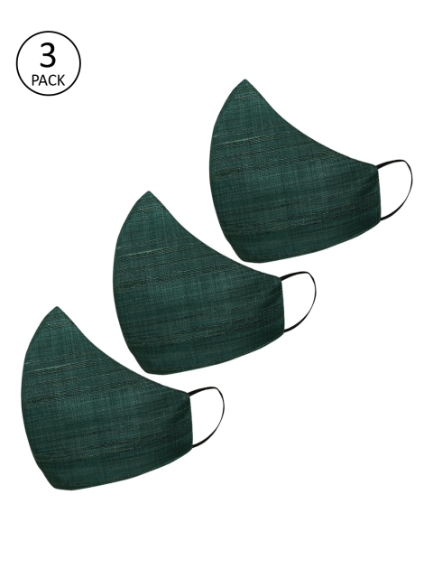 

Tossido Men Green 3 Pcs 3-Ply Outdoor Reusable Masks