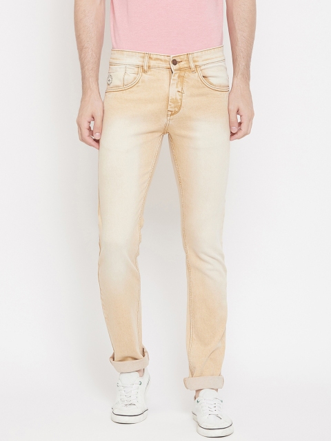 

Crimsoune Club Men Beige Slim Fit Mid-Rise Clean Look Jeans
