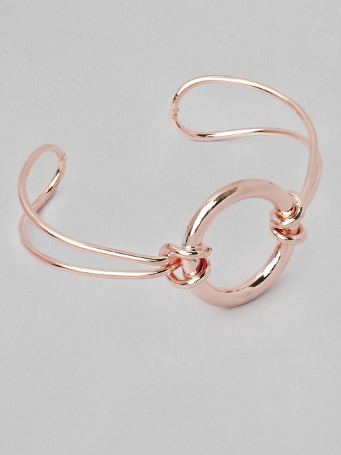 

TOKYO TALKIES X rubans FASHION ACCESSORIES Rose Gold-Toned Handcrafted Cuff Bracelet