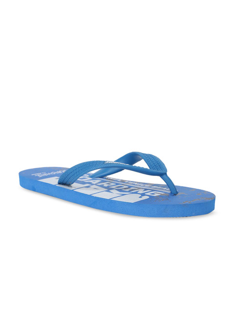 

Bata Men Blue Printed Thong Flip-Flops