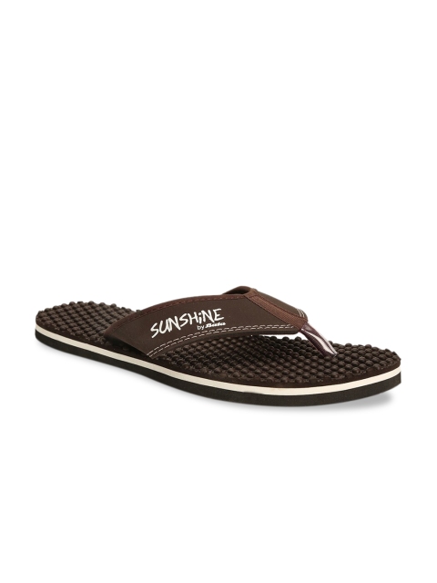 

Bata Men Brown Solid Thong Flip-Flops