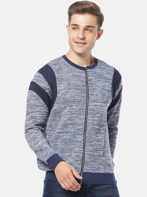 

Campus Sutra Men Navy Blue Solid Bomber Jacket