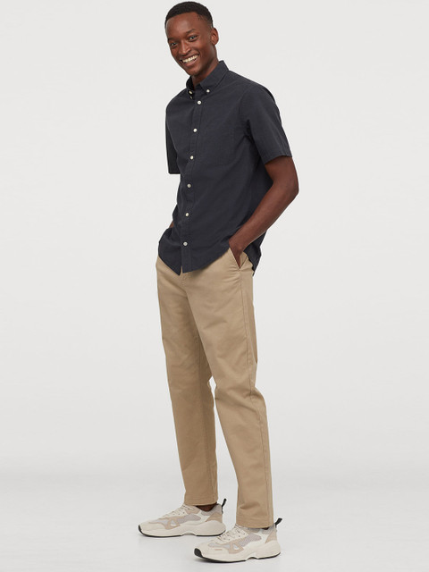 

H&M Cotton shirt Regular Fit, Black