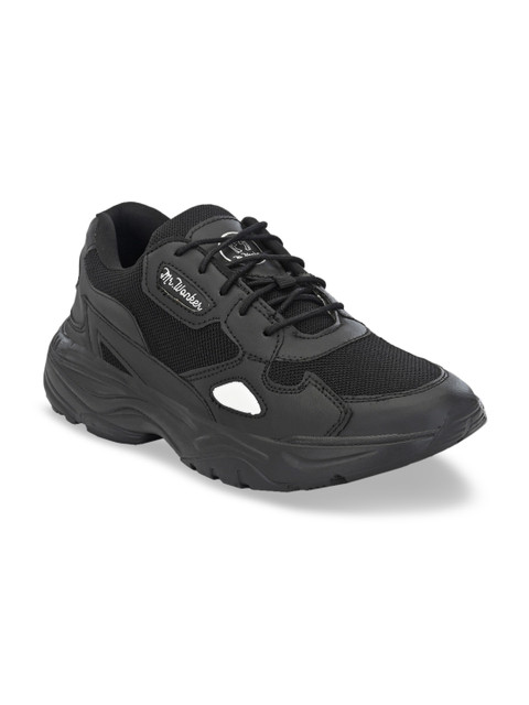 

mr.wonker Men Black Lightweight Sneakers