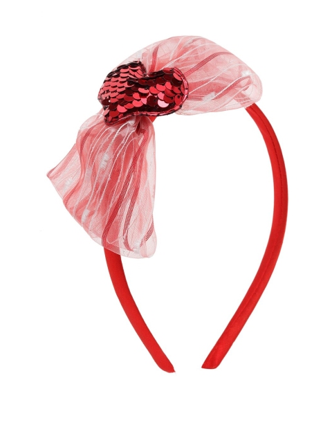 

Stoln Red Embellished Bow Hairband