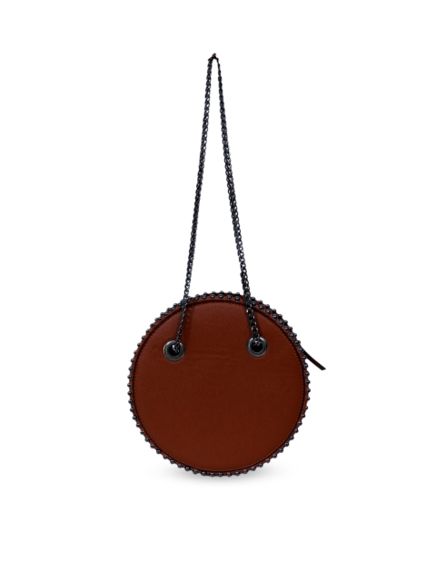 

Diwaah Brown Solid Handmade Sling Bag