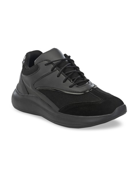 

mr.wonker Men Black Lightweight Sneakers