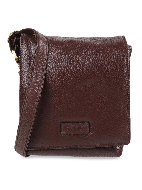 

Mochi Brown Solid Satchel Bag