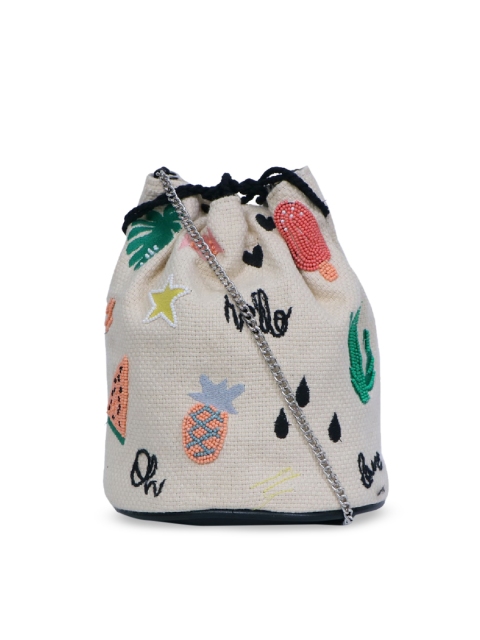 

Diwaah Multicoloured Embroidered Clutch, Multi