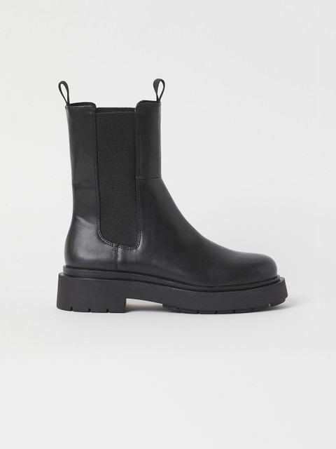 

H&M Women Black High Profile Chelsea Boots