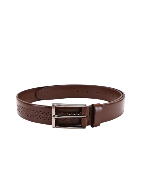 

BuckleUp Men Tan Brown Solid Leather Belt