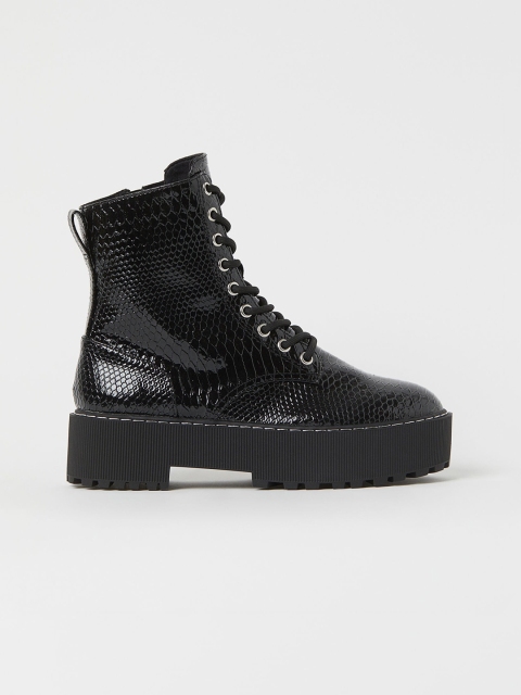 

H&M Women Black Platform Boots