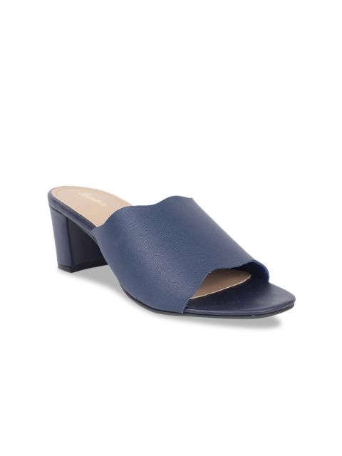 

Bata Women Blue Solid Block Heels
