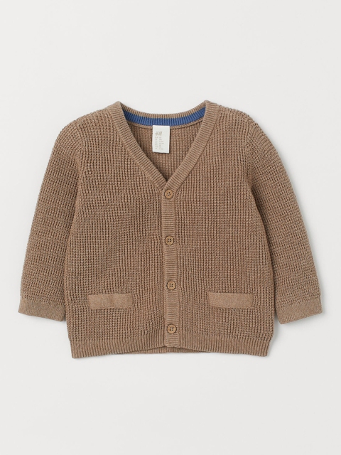 H&M Moss-knit cardigan, Beige