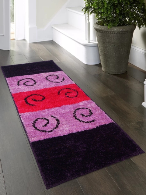 

Story@home Purple & Pink Geometric Indoor Soft Floor Runner