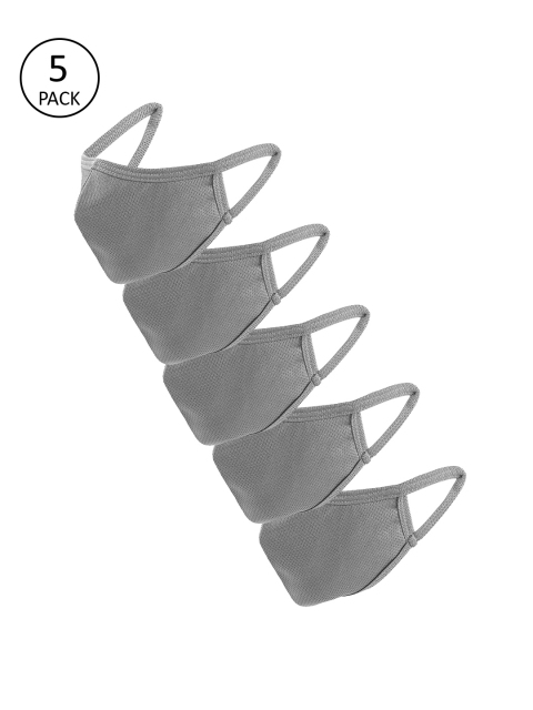 

BOLTS and BARRELS Grey 5 Pcs 2-Ply Outdoor Reusable Masks