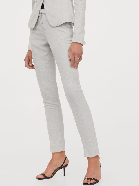 

H&M Women Grey Suit Trousers