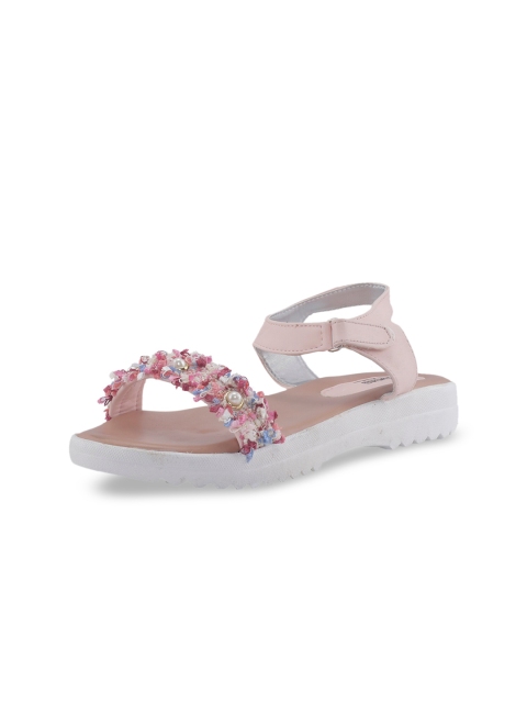 

Khadims Girls Pink Embellished Open Toe Flats