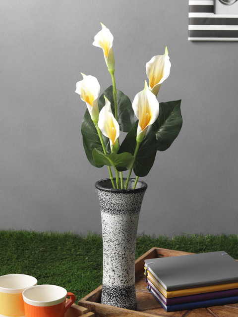 

OddCroft Green & Yellow Artificial Calla Lily Flower Bunch
