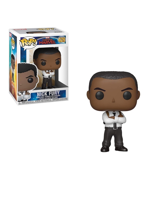 

Funko Pop 428 Brown & White Captain Marvel Nick Fury Bobblehead