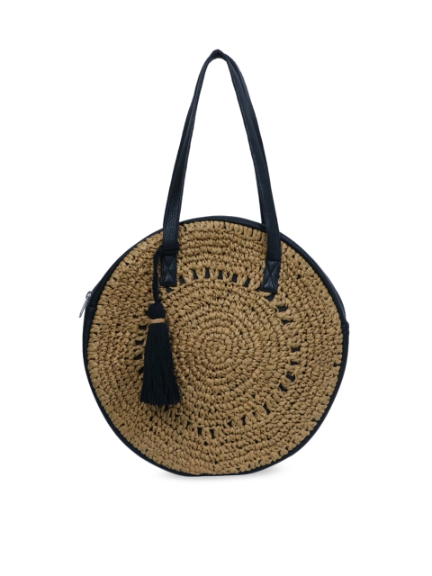 

Diwaah Beige Self Design Shoulder Bag