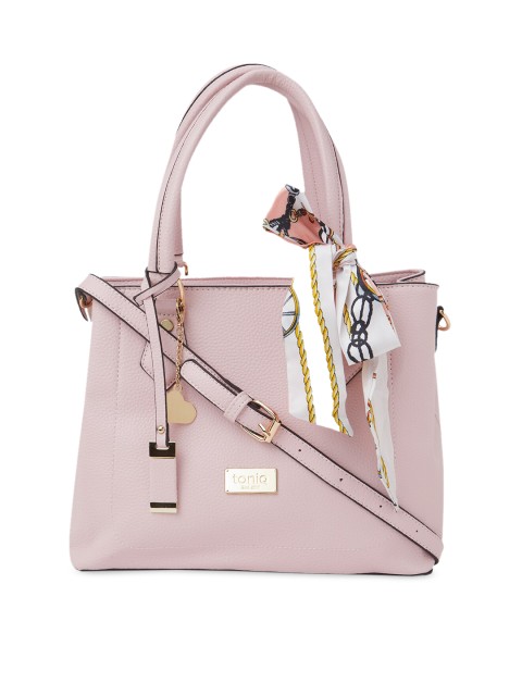 

ToniQ Pink Textured Handheld Bag