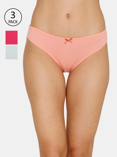 

Zivame Women Pack of 3 Assorted Bikini Briefs ZI2414COREAMMGT