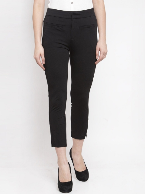 

Global Republic Women Black Skinny Fit Solid Formal Trousers