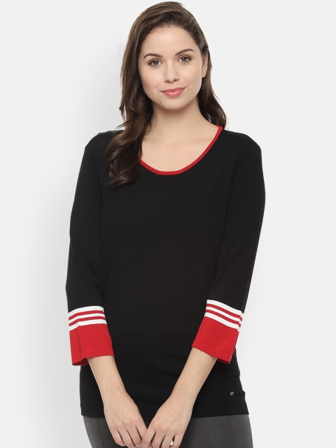 

Allen Solly Woman Women Black Solid Top
